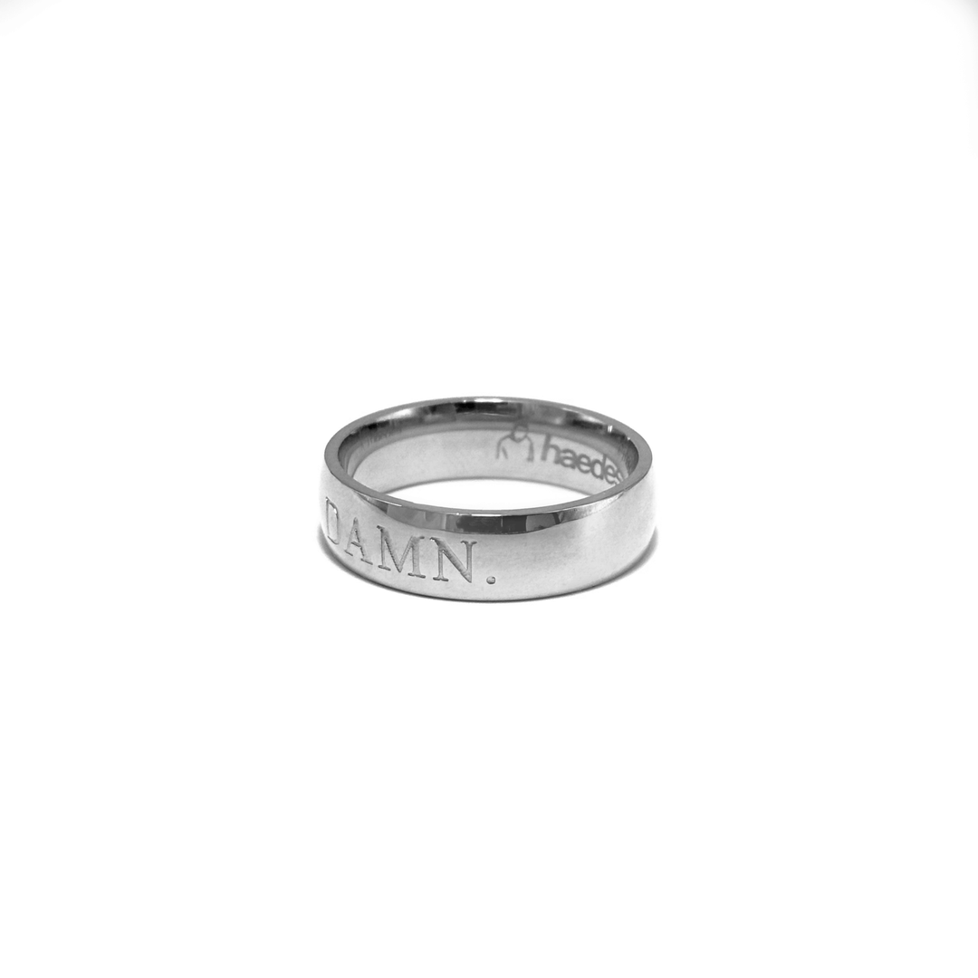 DAMN. ring silver