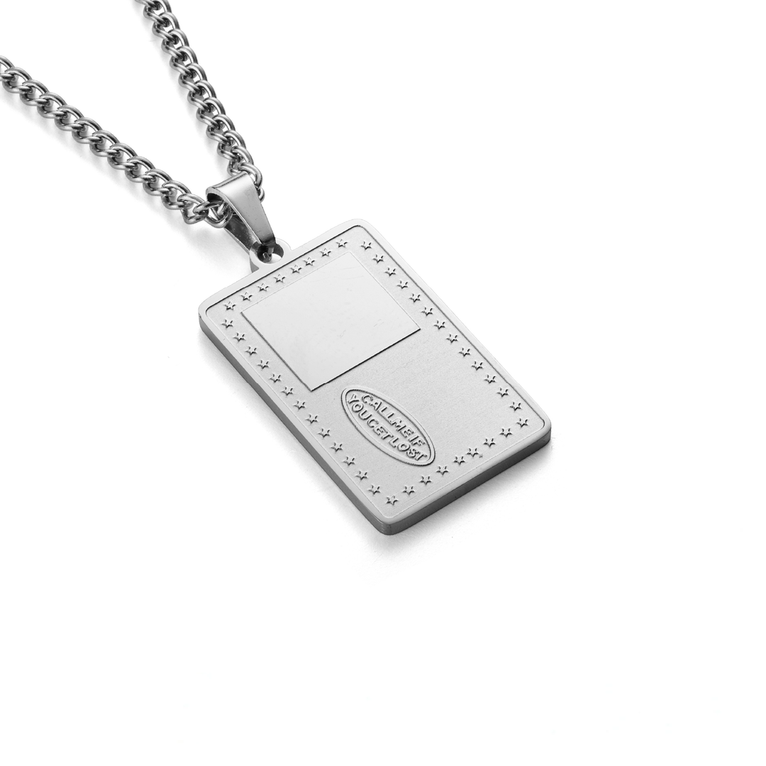 'Call me' Chain Silver