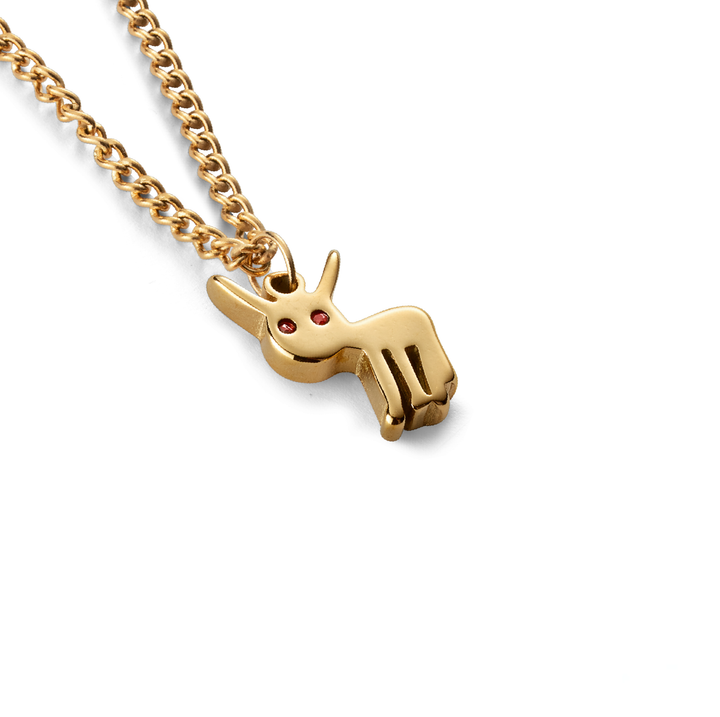 'Dogs' necklace gold