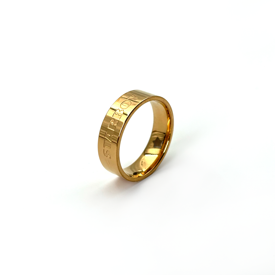 STARBOY band ring gold