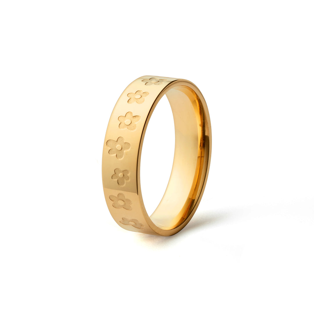 Flowerboy ring gold