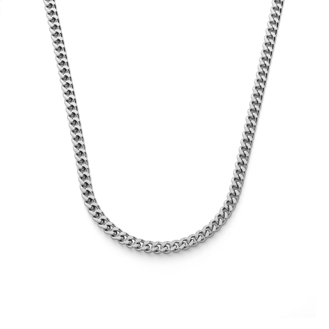 Mini Cuban Necklace Silver