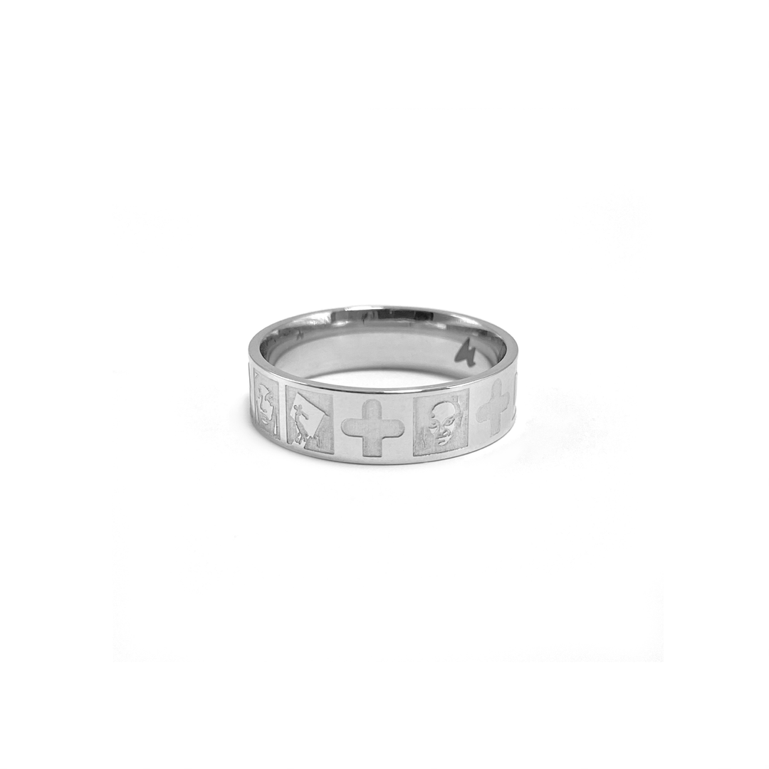 Greek ring zilver