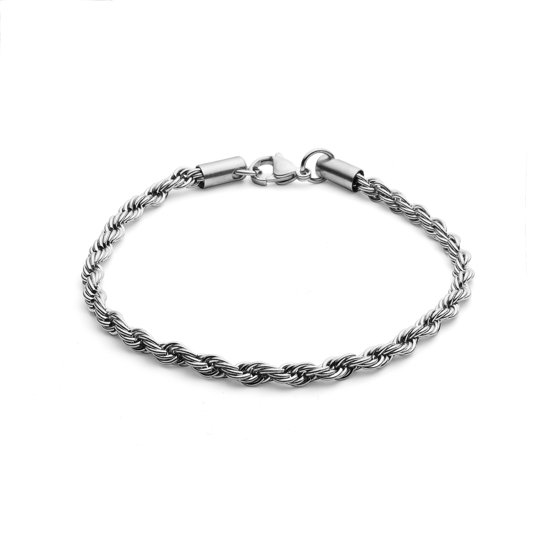 Rope Bracelet Silver