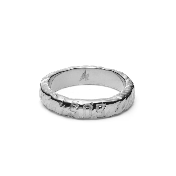 S.O.S ring silver