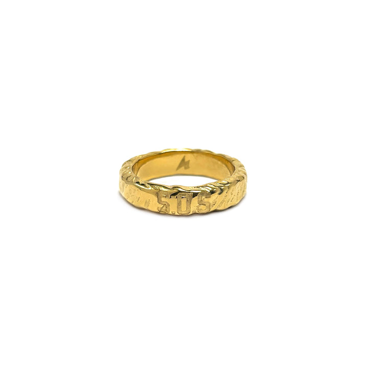 S.O.S ring gold