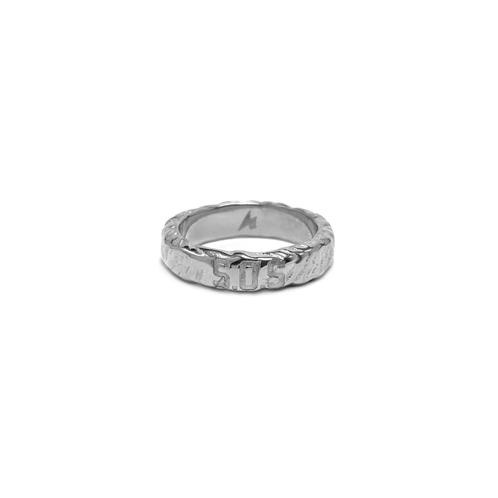 S.O.S ring silver